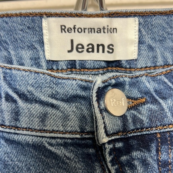 Reformation Harper High Waist Syracuse Wash Jeans - Picture 5 of 10
